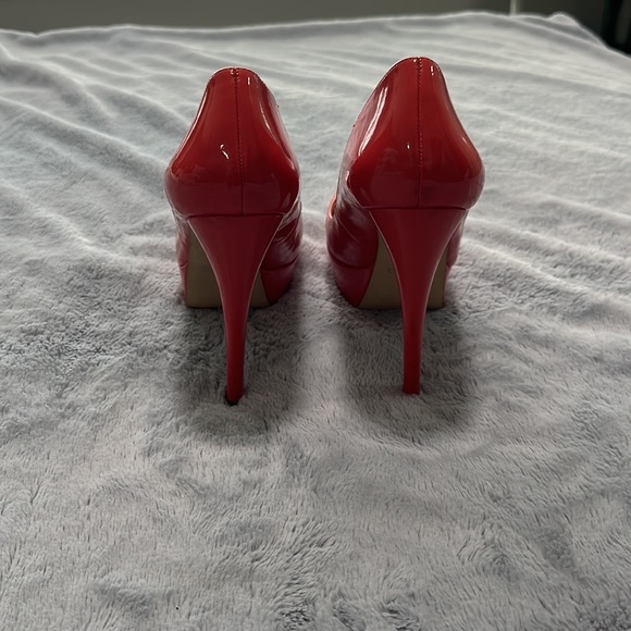 ALDO Coral Pink Platform Leather Heels. Size EUR 40 - Picture 3 of 5